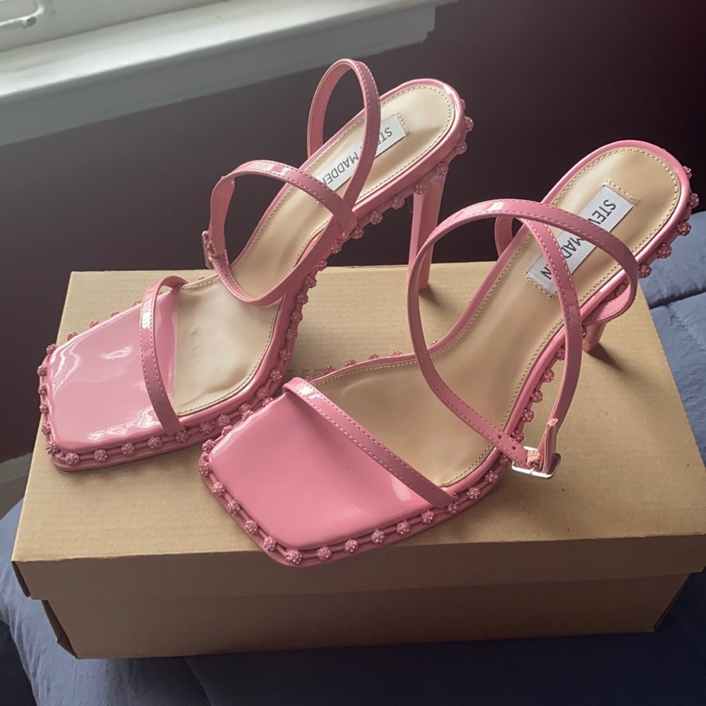 Steve Madden Zelle Pink HIGH heel size 8.5